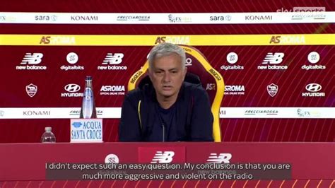 Jose Mourinho: Roma manager in heated exchange with journalist in press ...