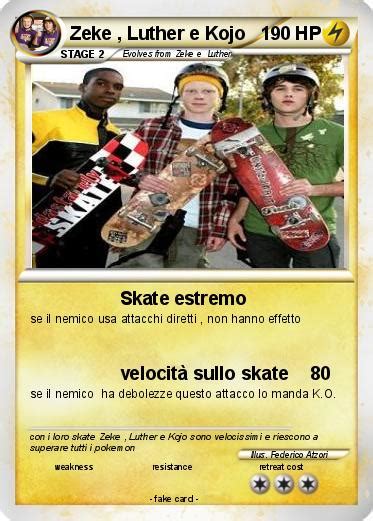 Pokémon Zeke Luther e Kojo - Skate estremo - My Pokemon Card