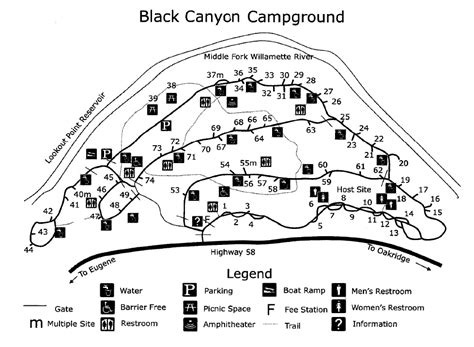 Canyon Point Campground Map