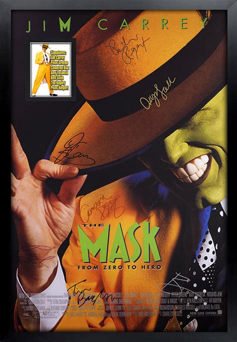 The Mask Signed Movie Poster Framed and Ready to Hang | Etsy