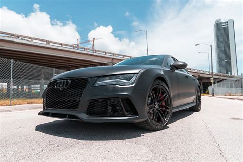 2016 Audi RS7 – Matte Black | MVP Miami Exotic Rentals