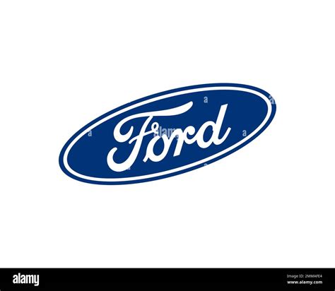 Ford Motor Company, rotated, white background, logo, brand name Stock Photo - Alamy