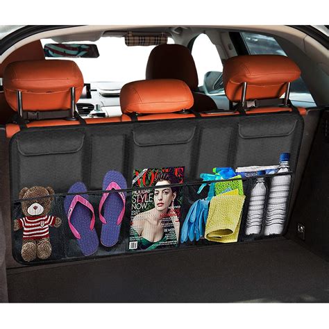 SUV Car Backseat Trunk Organizer Van Organizers Back Seat Mesh Pockets ...