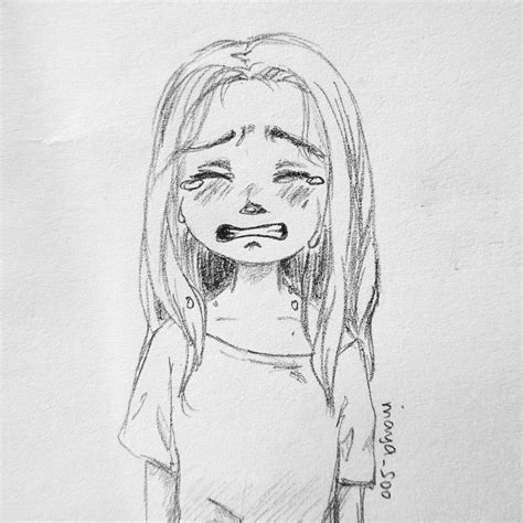 35+ Trends For Easy Crying Sad Girl Drawing Images - Sarah Sidney Blogs