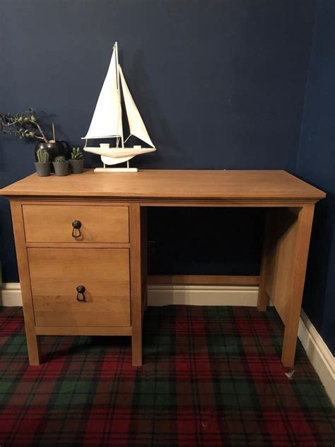 Solid Oak Desk with Drawers | in Maesteg, Bridgend | Gumtree