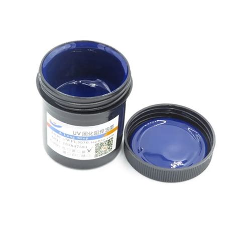 New PCB UV photosensitive inks Blue PCB UV curable solder resist ink ...