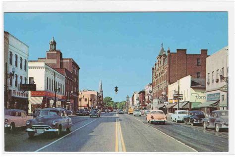 Main Street Cars Norwalk Ohio 1950s postcard - bidStart (item 36400176 ...