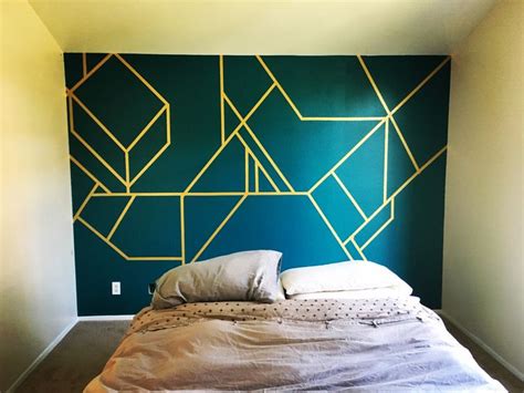 Geometric Wall Art | Geometric wall art, Geometric wall, Striped bedroom