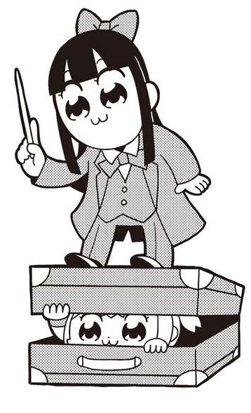 Pop Team Epic, Pipimi y Popuko Well Meme, Flcl, Anime Base, Anime Characters, Fictional ...