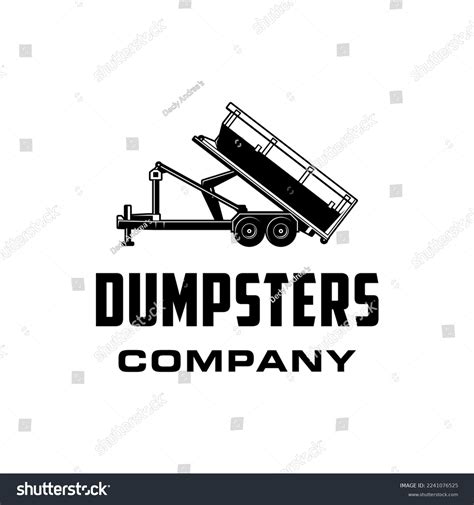 Dump Trailer Logo Classic Masculine Style Stock Vector (Royalty Free) 2241076525 | Shutterstock