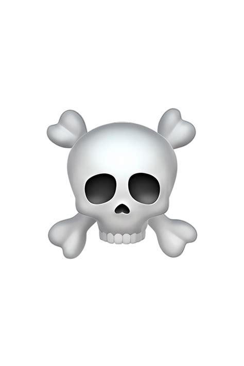 Edgy Skull and Crossbones Emoji