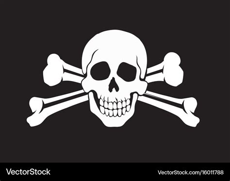 Jolly roger flag Royalty Free Vector Image - VectorStock