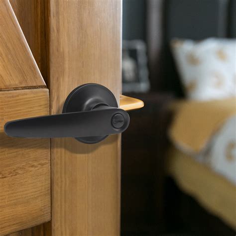 Privacy Lock Door Lever set for Bedroom and Bathroom, Interior Door Lo ...