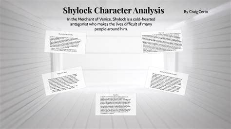 Shylock Character Analysis by Craig Certo on Prezi