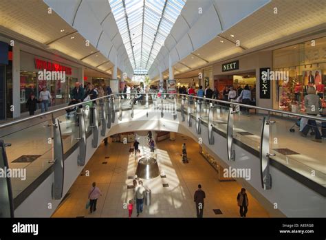 West Thurrock Lakeside indoor shopping mall at two levels Stock Photo - Alamy