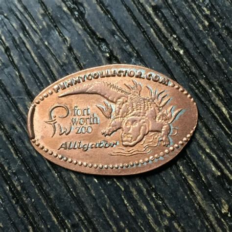 FORT WORTH ZOO Alligator Smashed pressed elongated penny P4543 $3.77 - PicClick