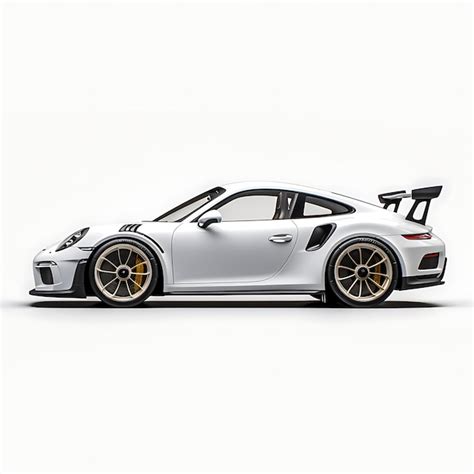 Premium Photo | Car Isolated on White Background Porsche 911 Gt3 Rs ...