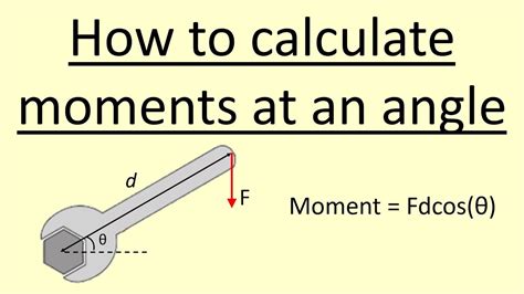 1.46 How to calculate moments at an angle - YouTube