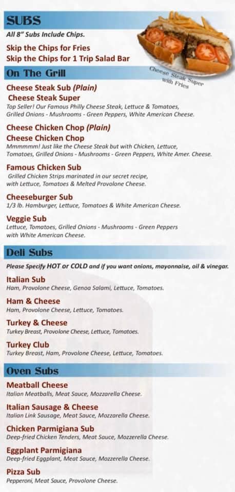 Menu at Italian Delight Family Restaurant, South Boston