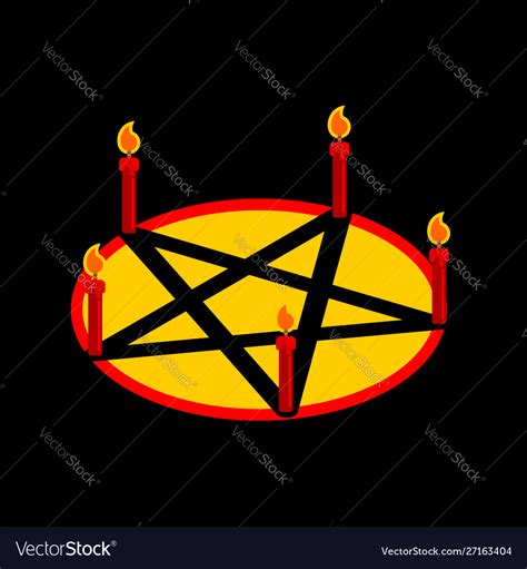 Pentagram Devil Satan Sign Ritual Symbol Call Vector Image | The Best Porn Website