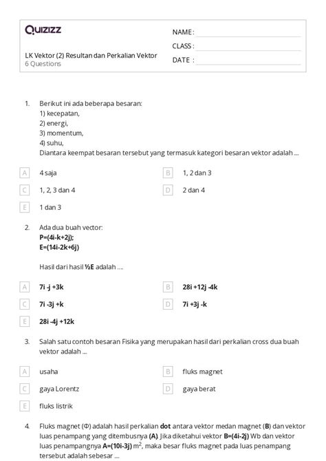 50+ lembar kerja torsi dan momentum sudut untuk Kelas 10 di Quizizz | Gratis & Dapat Dicetak