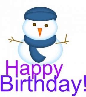 winter happy birthday clipart - Clipground