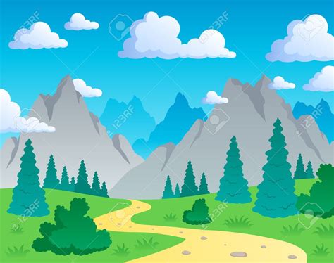 White 4k Wallpaper Mountain Cartoon Drawing - IMAGESEE