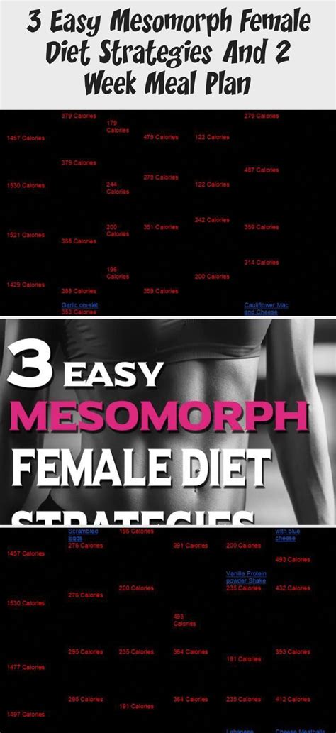 3 Easy Mesomorph Female Diet Strategies And 2 Week Meal Plan - Libifit # ...