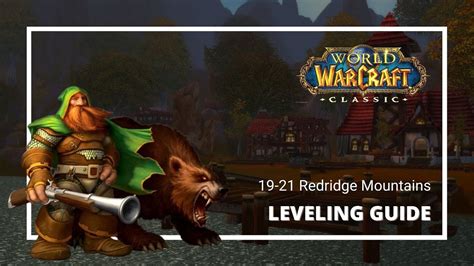 WoW Classic Alliance Leveling Guide 19-21 Redridge Mountains - YouTube