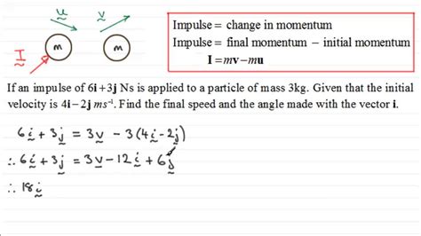 Impulse (Vector Form) : ExamSolutions Maths Tutorials - YouTube