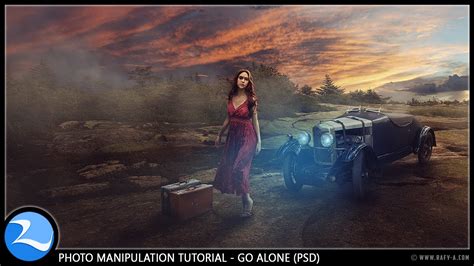 Go Alone Photo Manipulation Photoshop Tutorial [PSD] - YouTube