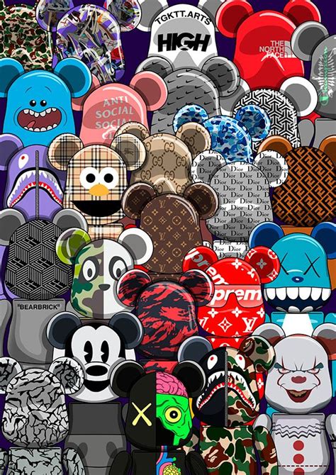 Bearbrick Wallpaper Explore more Bearbrick, Cartoon-Style, Collectible ...