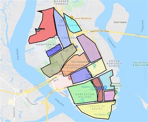 Discover the Charleston Peninsula Neighborhoods - Interactive Map