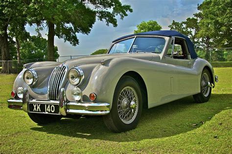 1954 Jaguar XK-140 - Drop Head Coupe Photograph by Mike Capone - Fine Art America