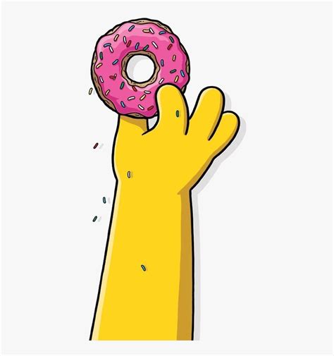 Pink Simpsons Donuts Freetoedit Homer Simpson Hd Png Download | Images and Photos finder