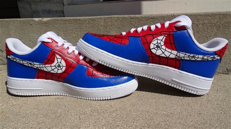 Custom Spider-man Nike Air Force 1s - Etsy