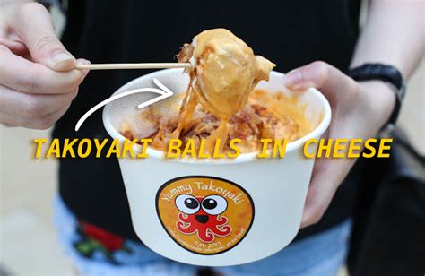 Yummy Takoyaki - Halal Takoyaki Balls Drowning In Nacho Cheese