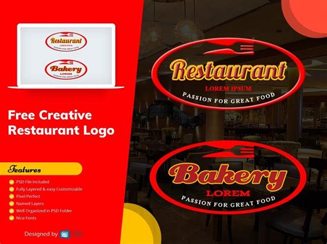 Free Creative Restaurant Logo. Free PSD Design Download | All Photoshop ...