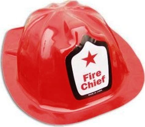 Child Fire Fighter Man Chief Firefighter Fireman Red Plastic Helmet Costume Hat - Walmart.com ...