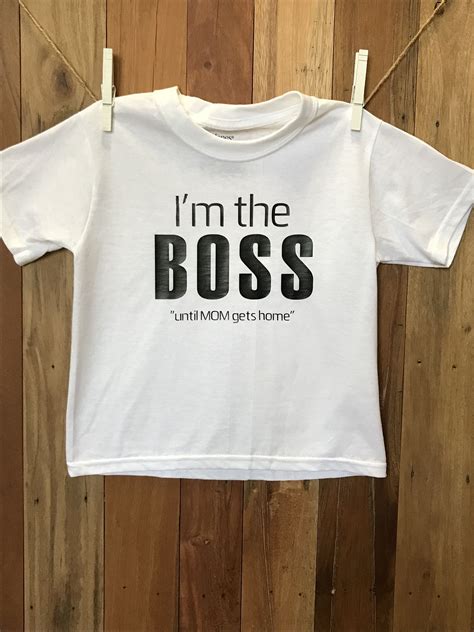 I'm the Boss, Boys T-Shirt, Toddler Boy Shirts, Funny Tee, Boys Shirt ...