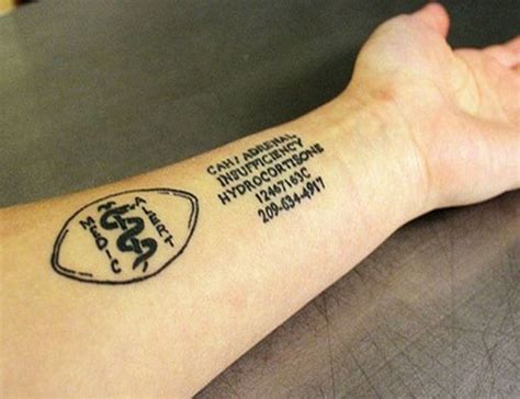 Things To Consider Before Getting That Medical Alert Tattoo • Tattoodo