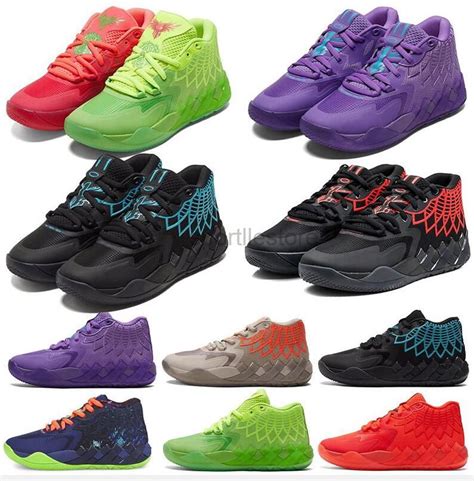 2022 Mens Lamelo Ball MB1 Basketball Shoes Rick And Morty Red Green ...