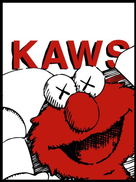 Kaws - Elmo – The College Poster Sale Company