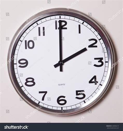 Clock At 2 O'Clock Stock Photo 248584219 : Shutterstock