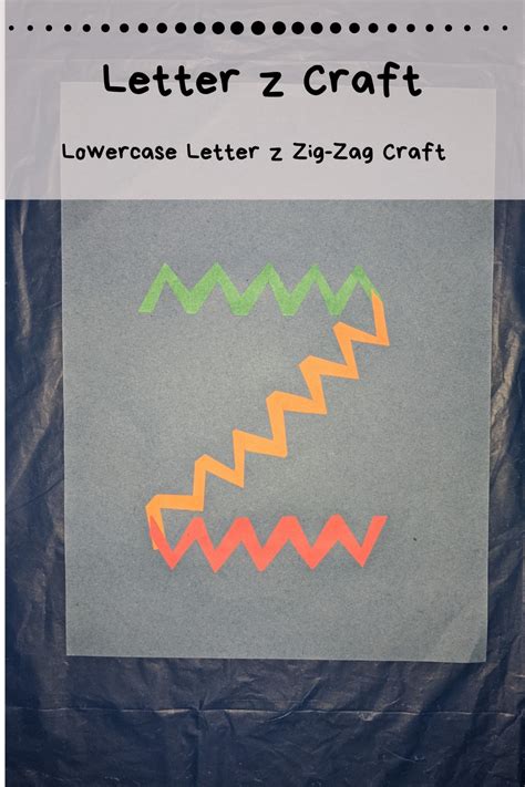 Lowercase Letter Z Craft for Preschool - Home With Hollie