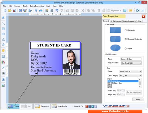 ID maker program business employee student identification badges creator tool