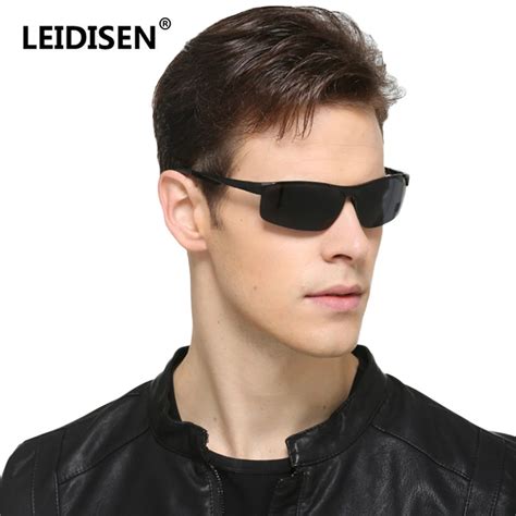 LEIDISEN Motorcycle Glasses Polarized UV400 Steampunk Aluminum ...