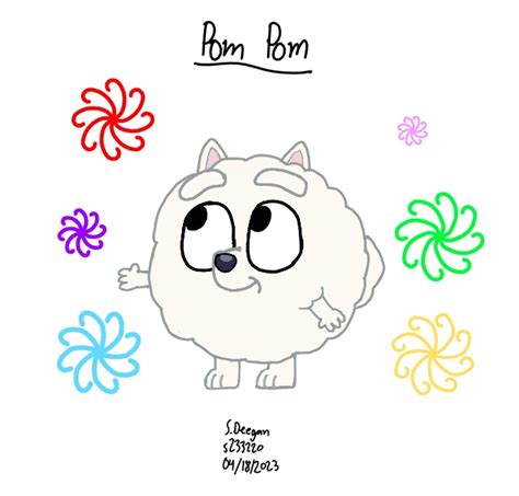 Pom Pom from Bluey by s233220 on DeviantArt