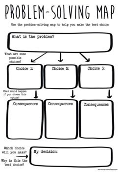 Problem-Solving Map Graphic Organizer by Ms Rosies Class | TPT