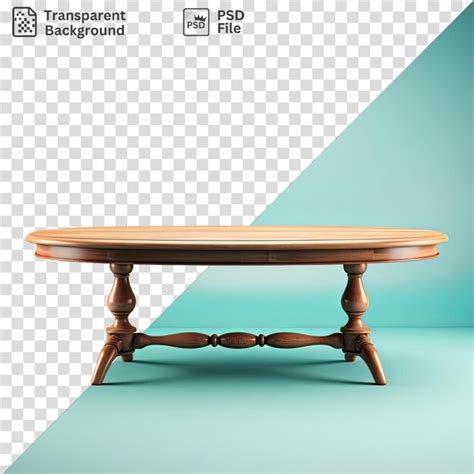 Premium PSD | Transparent background with isolated wooden table and ...